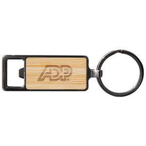 Bamboo Key Chain Bottle Opener