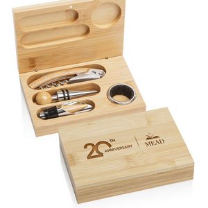Bamboo Wine Accessory Set
