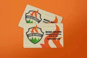 Bamboo Wood Business Cards