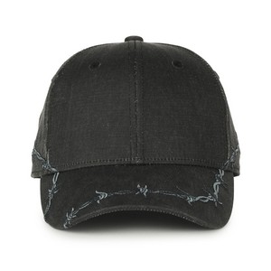 Barbed-Wire Embroidered Solid Back Hat