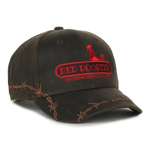 Barbed-Wire Embroidered Solid Back Hat
