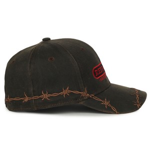 Barbed-Wire Embroidered Solid Back Hat
