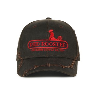 Barbed-Wire Embroidered Solid Back Hat