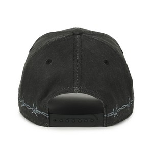 Barbed-Wire Embroidered Solid Back Hat