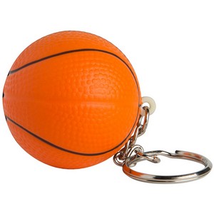 Basketball SqueeziesÂ® Stress Reliever Keychain