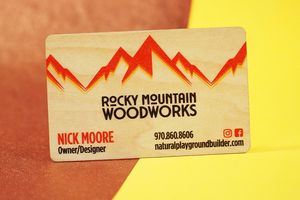Basswood Business Cards