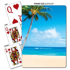 Beach Theme Poker Size Playing Cards