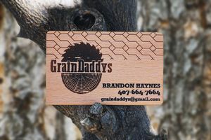 Beech Wood Business Cards