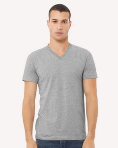 Bella+CanvasÂ® Heather CVC V-Neck Tee