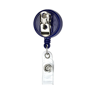 "Bellefontaine VL" Retractable Badge Reel & Badge Holder w/Rotating Alligator Clip (Full Color)