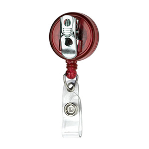 "Bellefontaine VL" Retractable Badge Reel & Badge Holder w/Rotating Alligator Clip (Full Color)