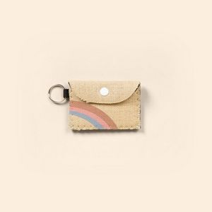Bend & Snap Burlap Neoprene Card Wallet