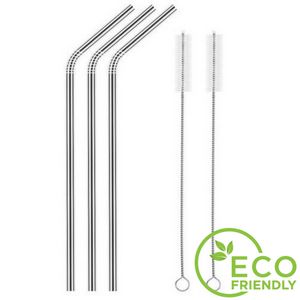 Bent 6mm Steel Straw