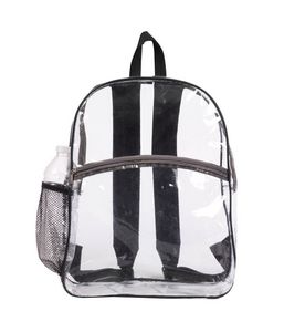 Best Value Security Clear Backpack With Water Bottle Pocket