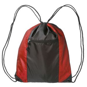 Beyer Zipper Pocket Drawstring Backpacks