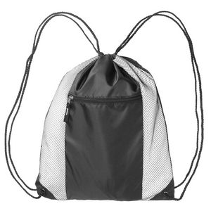 Beyer Zipper Pocket Drawstring Backpacks