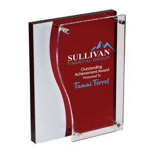 Bilevel Red Acrylic Award