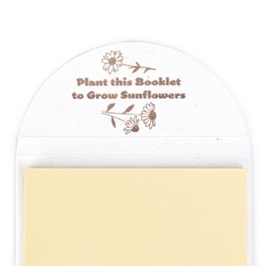 Biodegradable Flower Seeded Sticky Note Pad