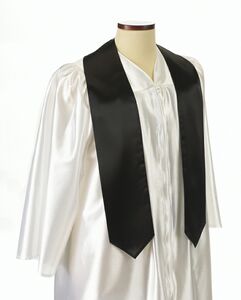 Black 72" Graduation Stole