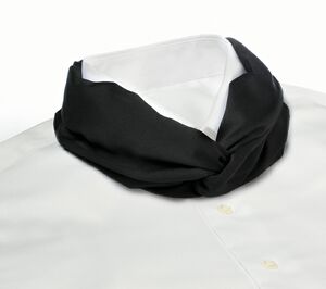 Black Banded Knot Scarf