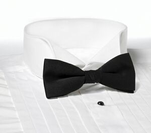Black Clip-On Bow Tie