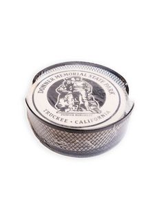 Black Mesh Holder Gift Set w/ 4 Round Coasters