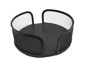 Black Mesh Metal Coaster Holder