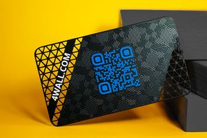 Black Metal Business Cards