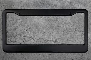 Black Metal License Plate Frames