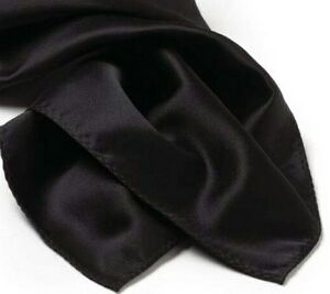 Black Silk Scarf - 8"x45"