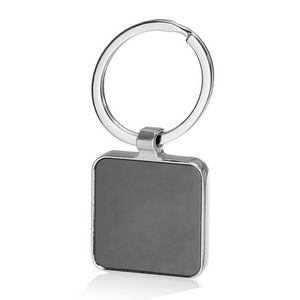 Black Square Metal Key Chain
