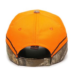 Blaze Orange Cap w/Camo Inserts