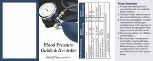 Blood Pressure Guide & Recorder Pocket Pamphlet