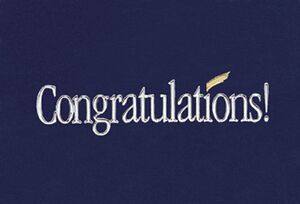 Blue Congratulations Everyday Note Card (3 1/2"x5")