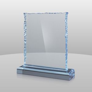 Blue Cracked Ice Award (7"x6"x2")