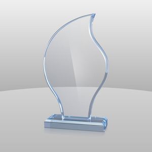 Blue Flame Shape Award (11"x6 1/2"x2")