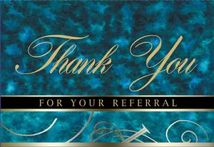 Blue Marble Referral Everyday Note Card (3 1/2"x5")
