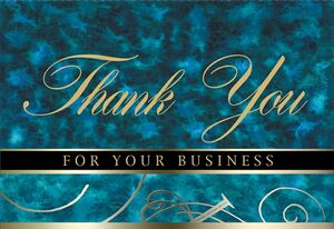 Blue Marble Thank You Everyday Note Card (3 1/2"x5")