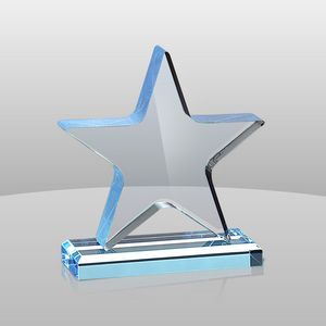 Blue Star Award w/Base (8"x7"x2")