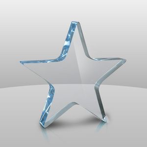 Blue Star Paperweight (7 1/2"x7 1/2"x1")