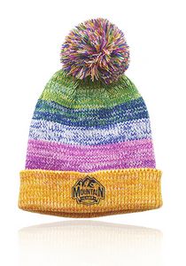 Bodga Multi-Color Knitted Pom Pom Beanies