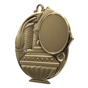 Book & Lamp Academic Performance Medallion