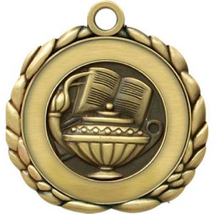 Book & Lamp Quali-Craft Medallion (2-1/2")
