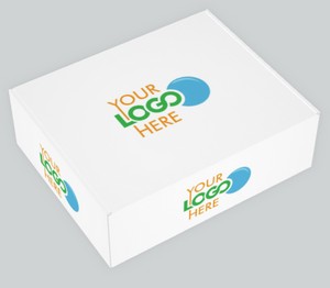 Box with Full Color Logo 12"x10"x4"