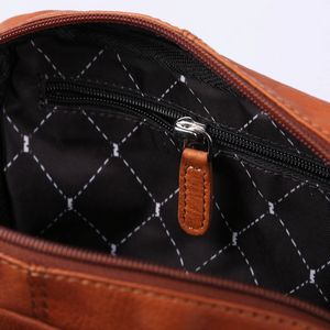 Brea Canyon Leather Cross Body Bag