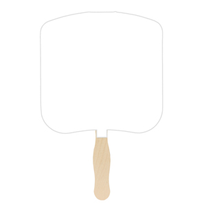 Bread Slice Sandwiched Hand Fan (2 Side/1 Imprint Color)