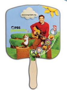 Bread Slice Sandwiched Hand Fan (2 Side/Four Color Process)