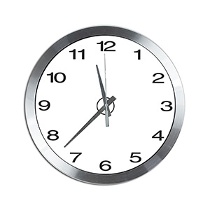 "Bridge" 14" Brushed Metal Wall Clock
