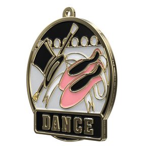 Bright Gold Dance High Tech Medallion (2")