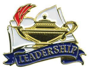 Bright Gold Educational Leadership Lapel Pin (1-1/8")
